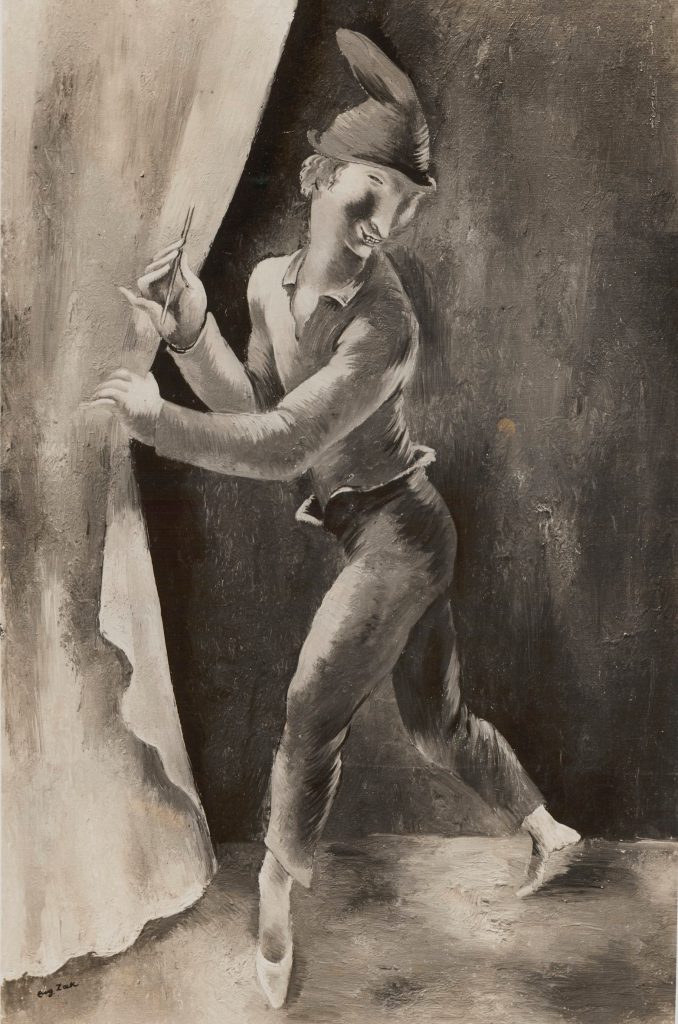 Autor nieznany, Fotografia obrazu: Eugeniusz Zak (1884-1926), Arlekin, 1925, ok. 1930 roku